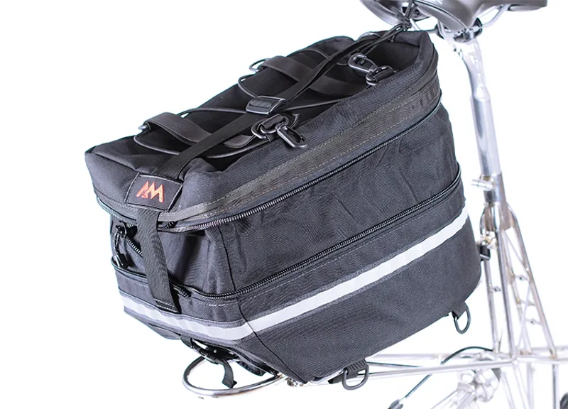 Moulton Large Expandable Rear Cordura nylon Bag in Black-1